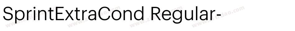 SprintExtraCond Regular字体转换